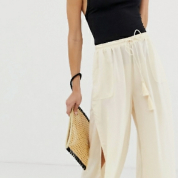 FREE PEOPLE Relaxed Side Slit Pants - Picture 6 of 6